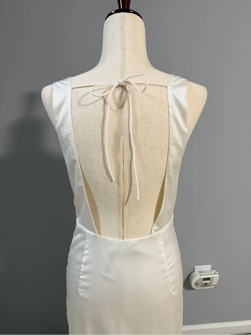 Abercrombie & Fitch White Satin Effect Dress